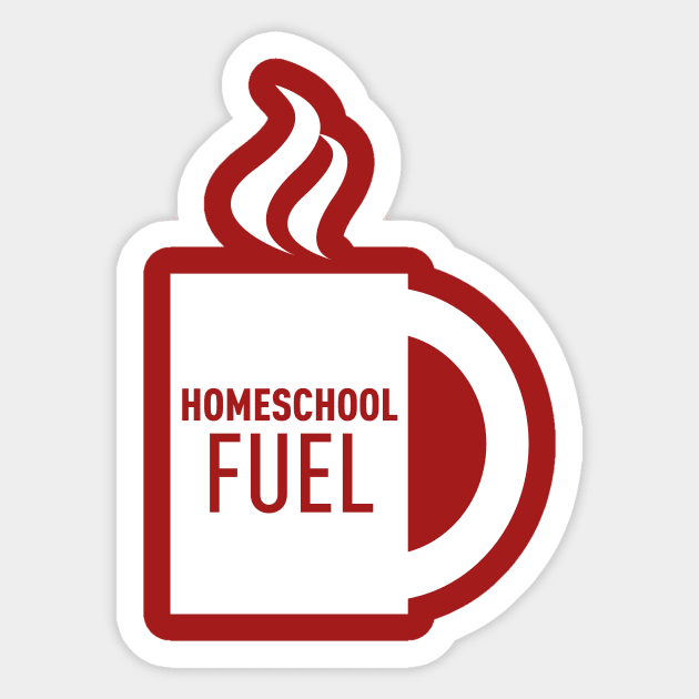 Homeschool Fuel Sticker by MrPandaDesigns